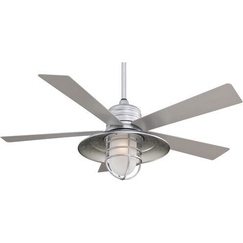 Rainman 54 inch Galvanized with Silver Blades Outdoor Ceiling Fan