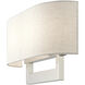 Allison 2 Light 15 inch Brushed Nickel ADA Wall Sconce Wall Light, Large