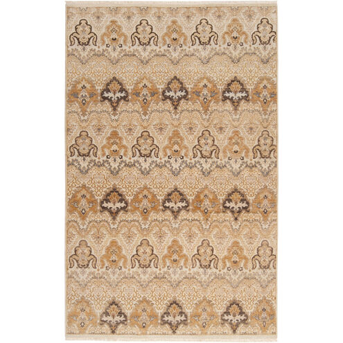 Cambridge 102 X 66 inch Neutral and Brown Area Rug, Wool