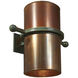 Lowcountry 1 Light Raw Copper and Antique Green Wall Sconce Wall Light