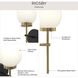 Rigsby 1 Light 7.5 inch Matte Black and Brushed Gold Wall Sconce Wall Light