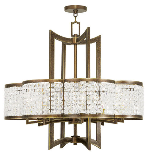 Grammercy 8 Light 30 inch Hand Painted Palacial Bronze Chandelier Ceiling Light