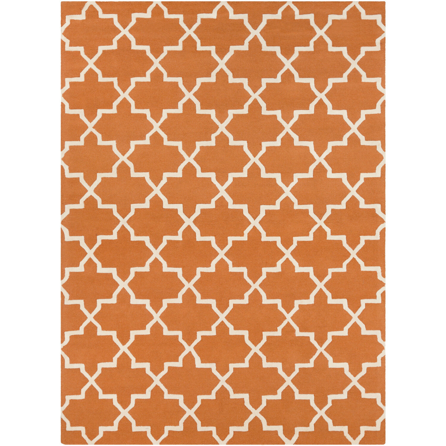 Pollack Camel/Cream/Bright Orange/Ivory Handmade Rug