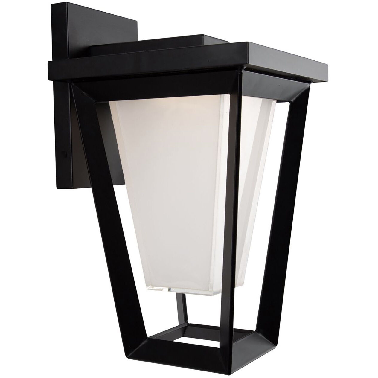Waterbury LED 11 inch Black Outdoor Wall Light, Coach Light