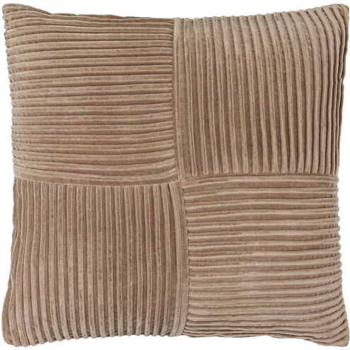Conrad 22 X 22 inch Camel/Grey/Khaki/Brick/Pearl Accent Pillow
