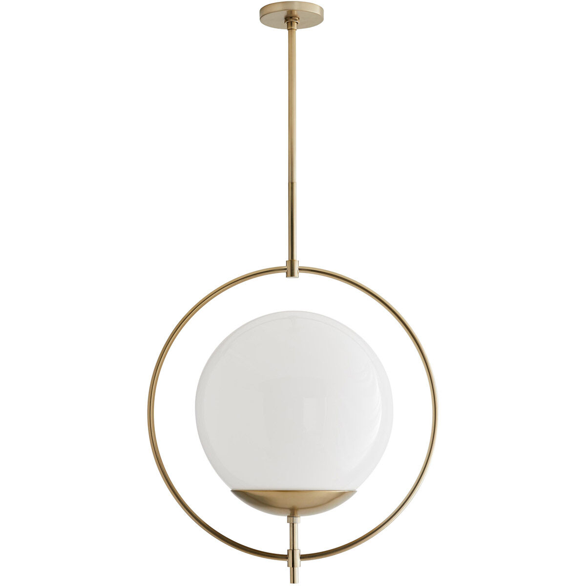 Volta 1 Light 24 inch Pale Brass Pendant Ceiling Light