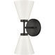Houghton Vanity Light Wall Light in Matte Black