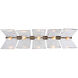 Serenity 5 Light 37.88 inch Pewter Linear Pendant Ceiling Light