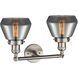 Franklin Restoration Fulton LED 17 inch Brushed Satin Nickel Bath Vanity Light Wall Light in Plated Smoke Glass, Franklin Restoration