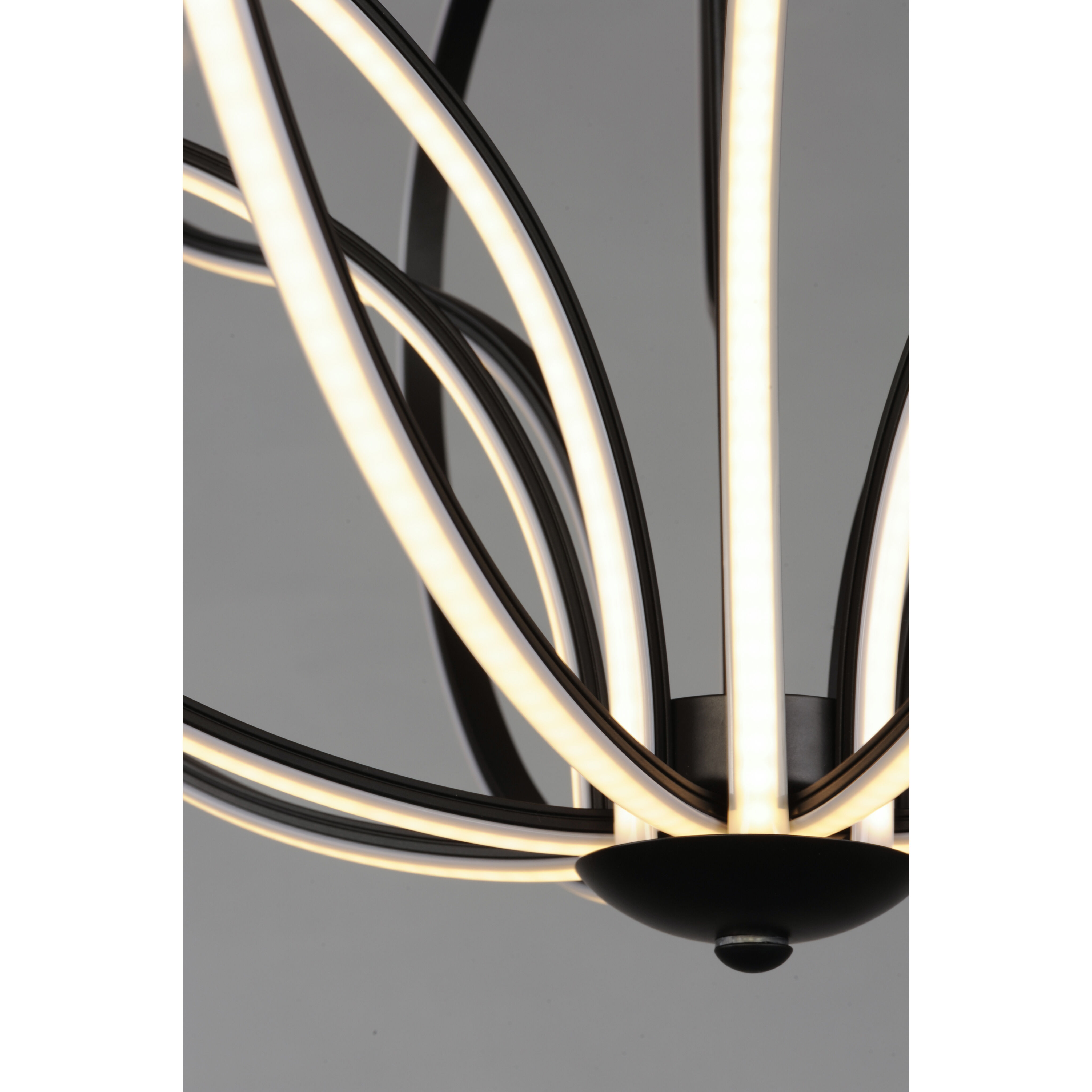 Aura LED 17 inch Black Single Pendant Ceiling Light