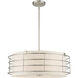 Blanchard 5 Light 23 inch Brushed Nickel Pendant Chandelier Ceiling Light