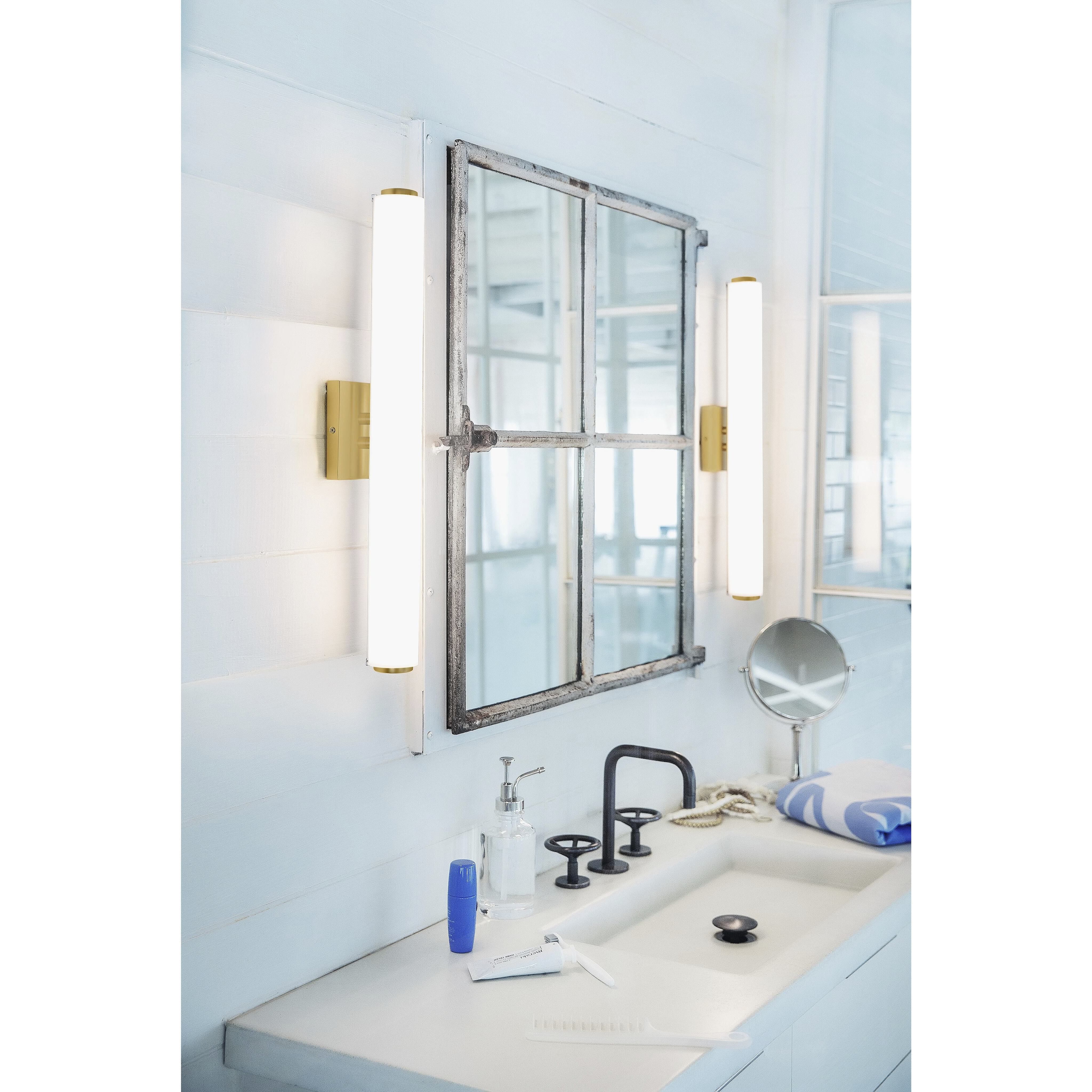Marti LED 22.75 inch Lacquered Brass Bath Light Wall Light, Linear