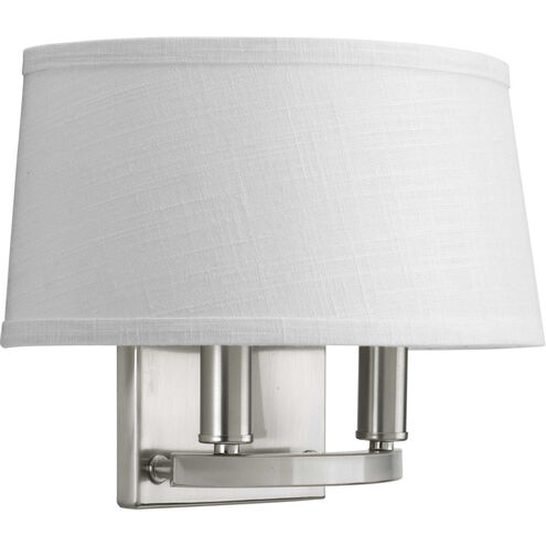 Quartilla 2 Light 12 inch Brushed Nickel Wall Sconce Wall Light