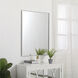 Monet 36 X 27 inch Silver Wall Mirror