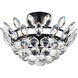 Emilia 3 Light 14 inch Black Flush Mount Ceiling Light