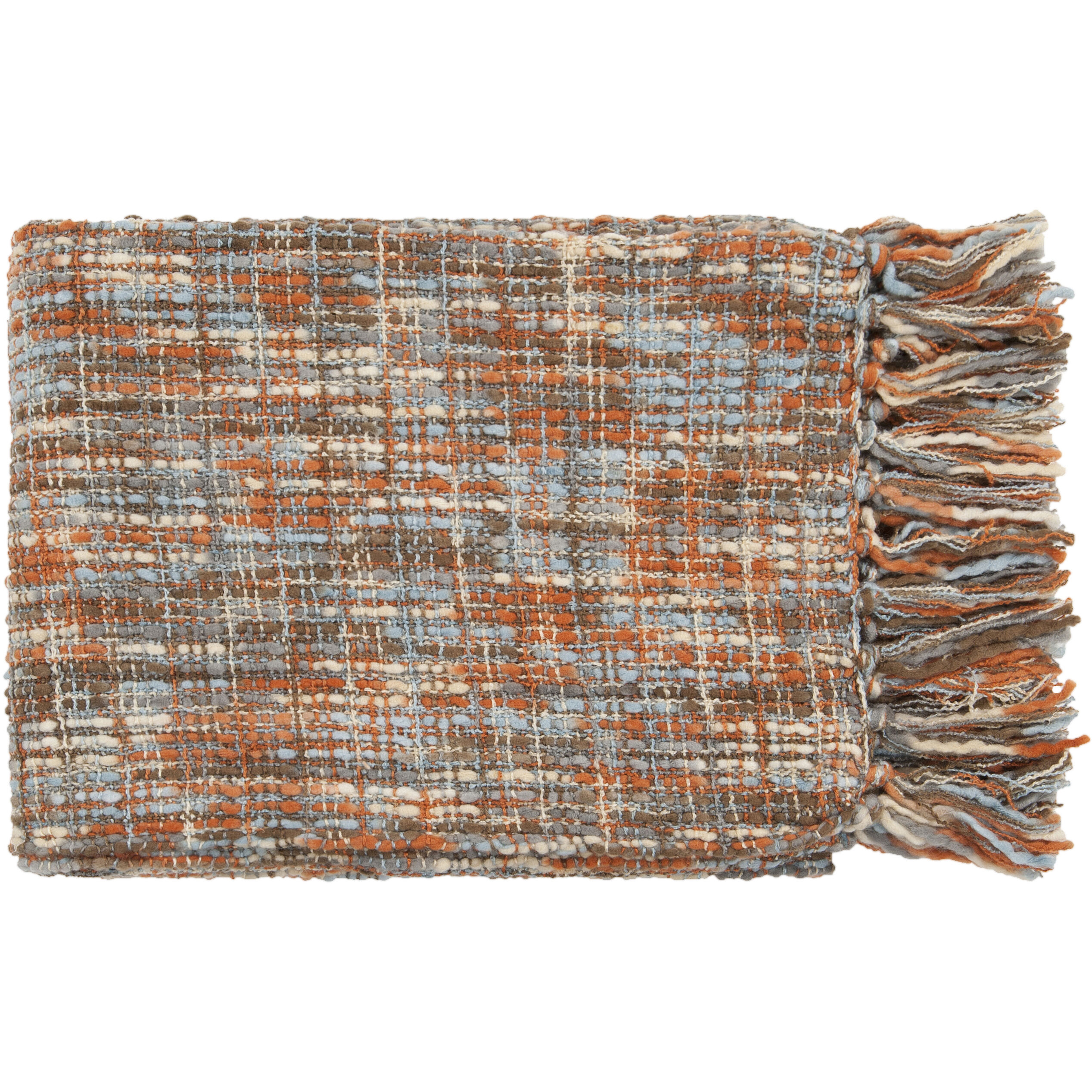 Surya TAT8206 5060 Tabitha 60 X 50 inch Burnt Orange Throw Rectangle