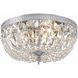 Westbury 3 Light 12 inch Polished Chrome Flush Ceiling Light in Clear Spectra