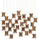 Alsop 30 Light 54 inch Silver Multi-Drop Pendant Ceiling Light