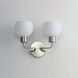 Coraline 2 Light 14.5 inch Satin Nickel Wall Sconce Wall Light