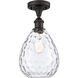 Ballston Large Waverly 1 Light 8 inch Oil Rubbed Bronze Semi-Flush Mount Ceiling Light, Ballston