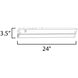 CounterMax 5K 120 LED 24 inch White Under Cabinet