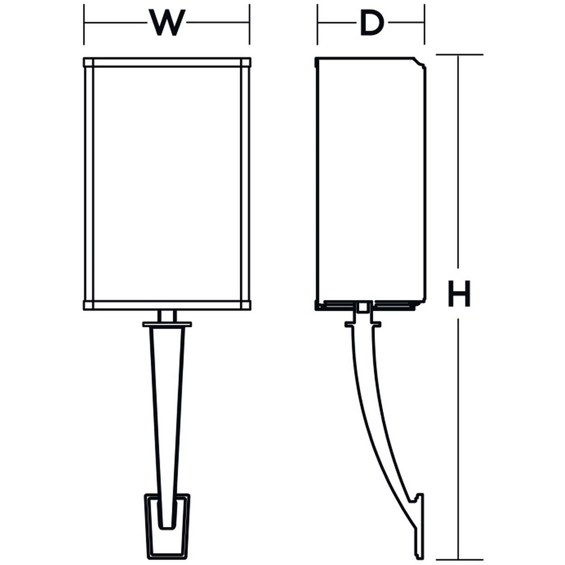 Sheridan 1 Light 6 inch Satin Nickel ADA Wall Sconce Wall Light