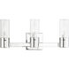 Midtown 3 Light 18 inch Polished Chrome Bath Vanity Wall Light