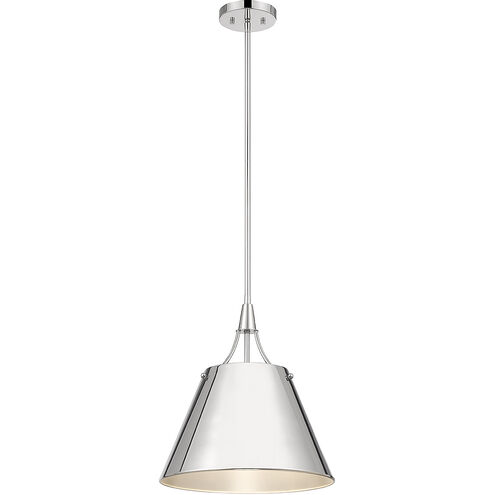 Willis 1 Light 14 inch Polished Nickel Pendant Ceiling Light