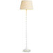 Massimo 73.82 inch 60 watt Piano White and White Marble Base Floor Lamp Portable Light