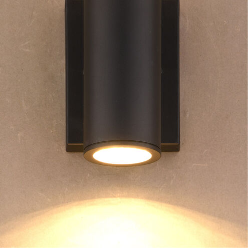 Chiasso LED 8 inch Textured Black Outdoor Wall