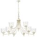 Keating 44 inch 60.00 watt Antique Ivory Chandelier Ceiling Light