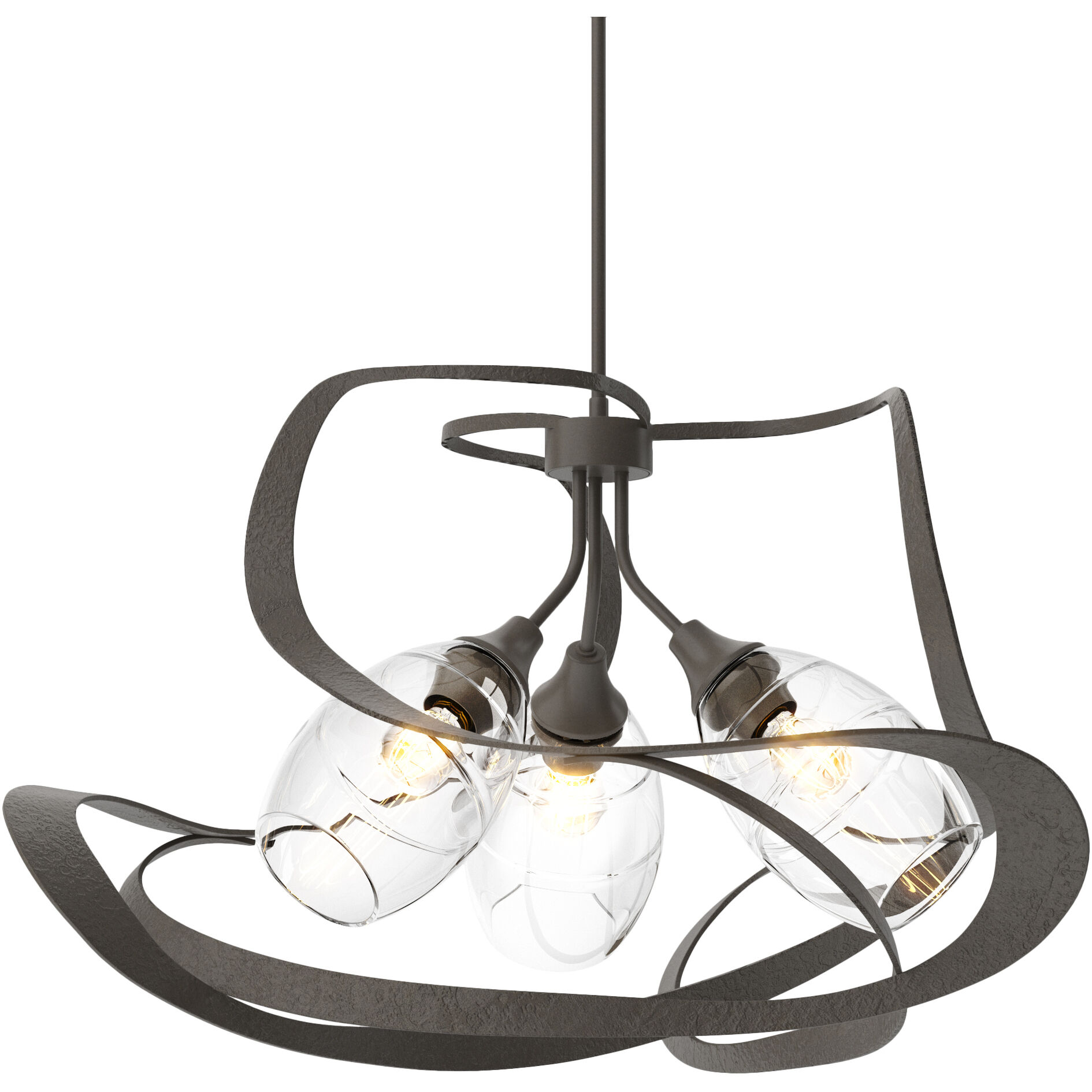 Nest 3 Light 30.6 inch Dark Smoke Pendant Ceiling Light