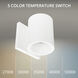 Zoron LED 4.75 inch Arc White Outdoor Wall Lighting