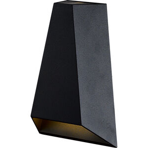 Drotto LED 7 inch Black Outdoor Wall Sconce