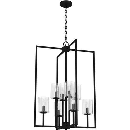 Kerrison 8 Light 24 inch Natural Black Iron Foyer Pendant Ceiling Light