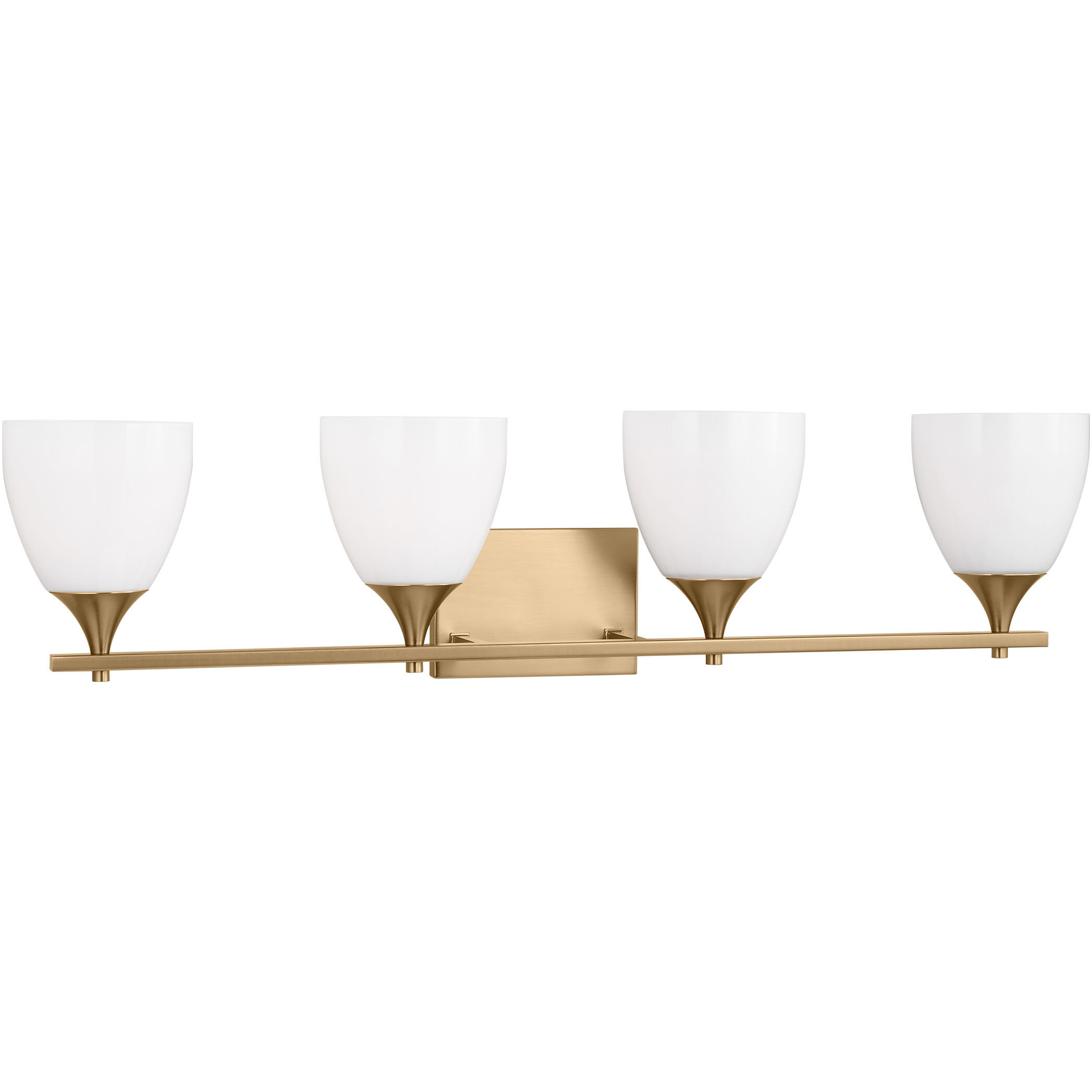 Drew & Jonathan Toffino 4 Light 36 inch Satin Brass Wall Bath Fixture Wall Light