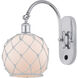 Ballston Farmhouse Rope LED 8 inch Polished Chrome Sconce Wall Light