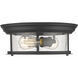 Sonna 2 Light 13.5 inch Matte Black Flush Mount Ceiling Light