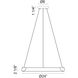 Maverick LED 24 inch Matte Black Pendant Ceiling Light