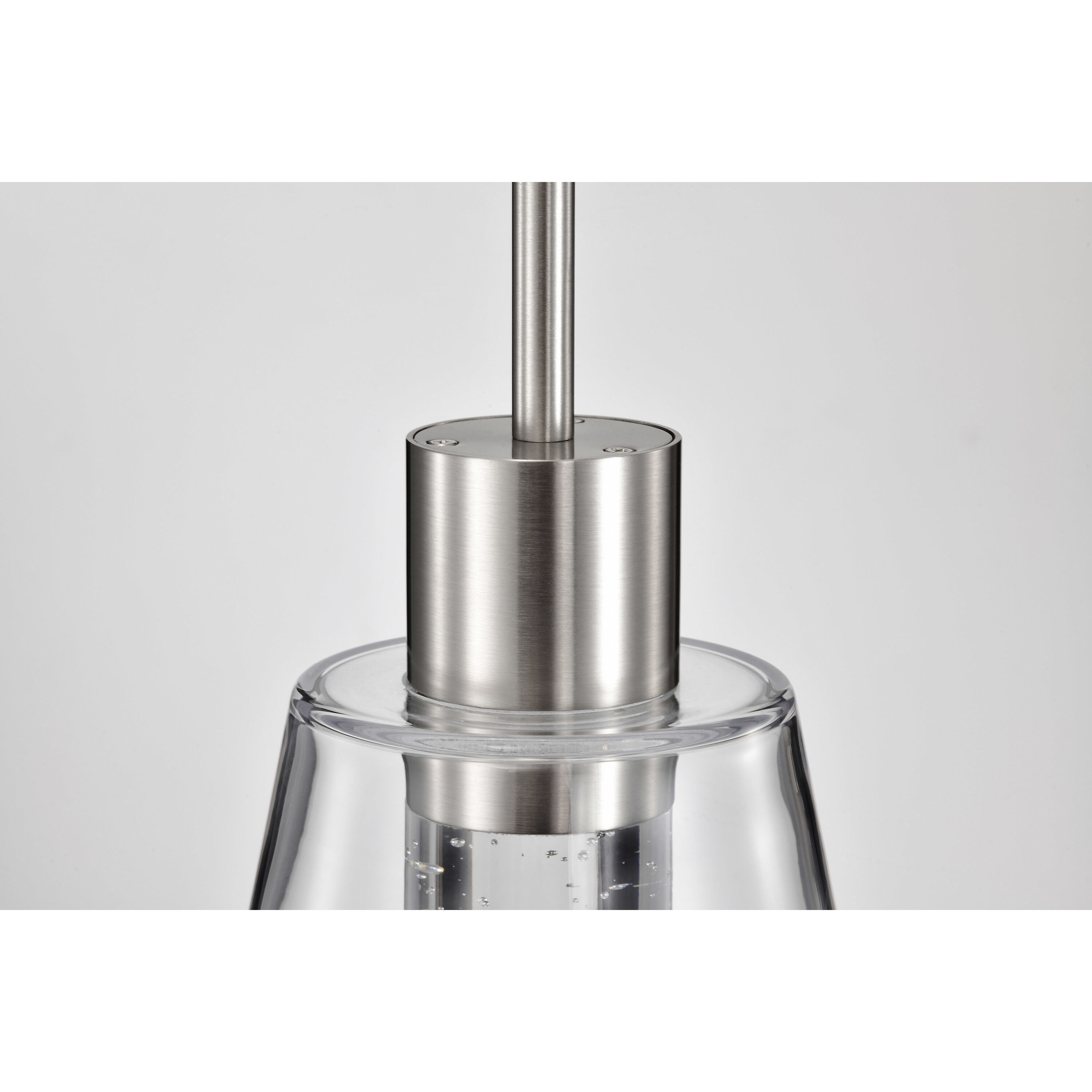 Aura LED 7.25 inch Brushed Nickel Pendant Ceiling Light