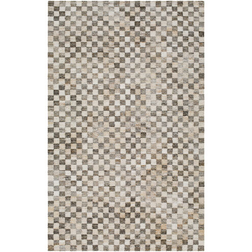 Cusco 90 X 60 inch Light Grey/Ash Handmade Rug in 5 x 7.5