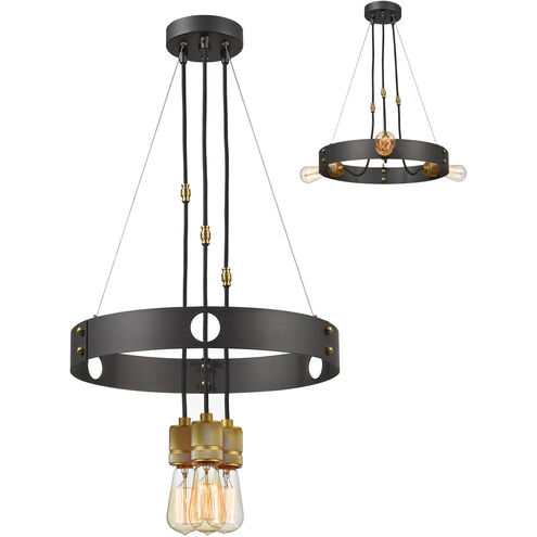 Troubadour 3 Light 18 inch Bronze Chandelier Ceiling Light