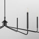 Providence 8 Light 15.25 inch Matte Black Chandelier Ceiling Light