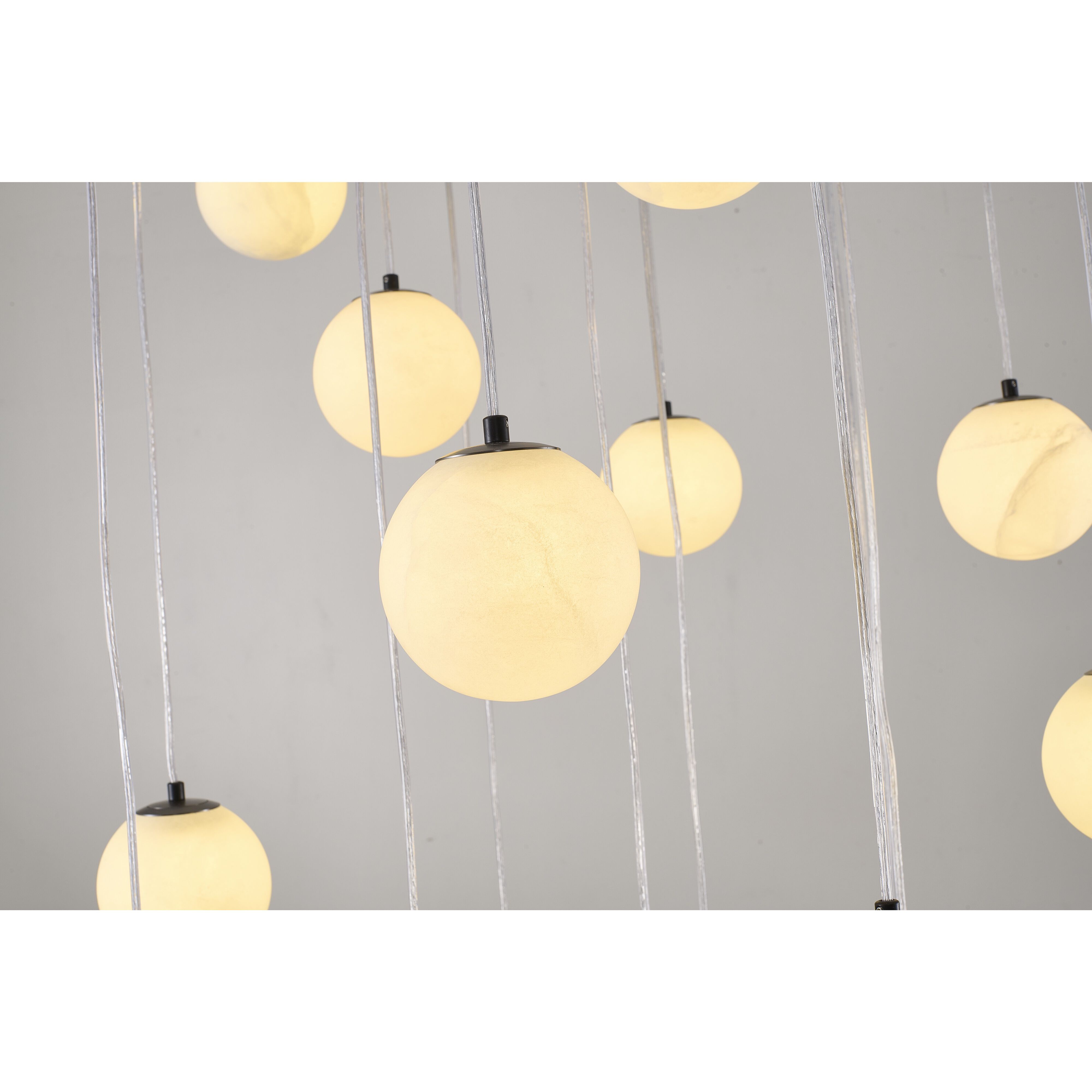 WHP Series 18 Light 32 inch Black Chandelier Ceiling Light