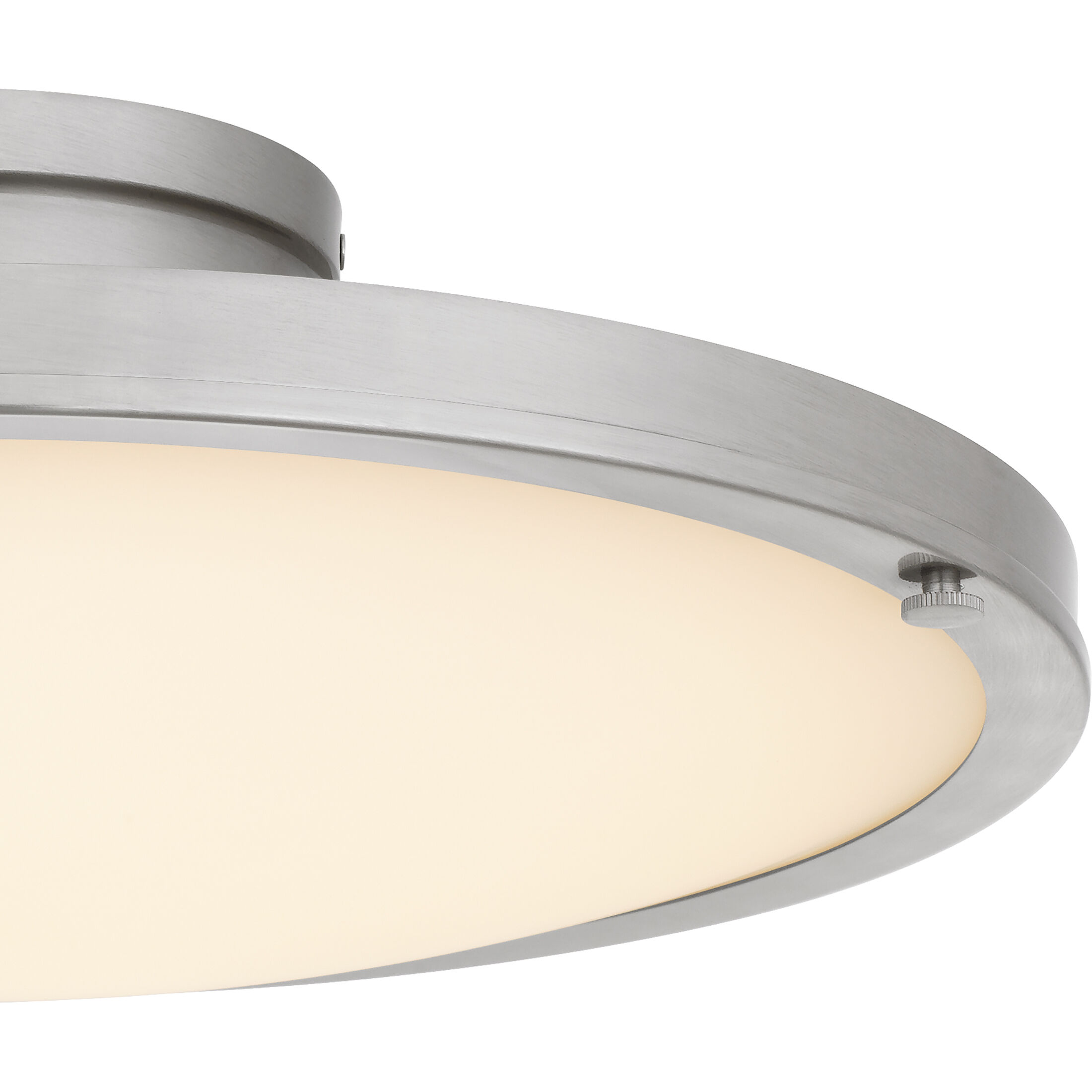 Donne LED 15.75 inch Brushed Nickel Semi-Flush Mount Ceiling Light, Medium