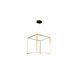 Canada LED 26 inch Gold Pendant Ceiling Light, Stainless Steel Gold Frame