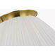Amber Lewis Bradley LED 18 inch Hand-Rubbed Antique Brass Flush Mount Ceiling Light
