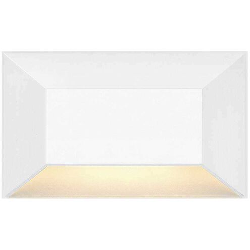Nuvi 12v 1.90 watt Matte White Landscape Deck Sconce, Rectangular
