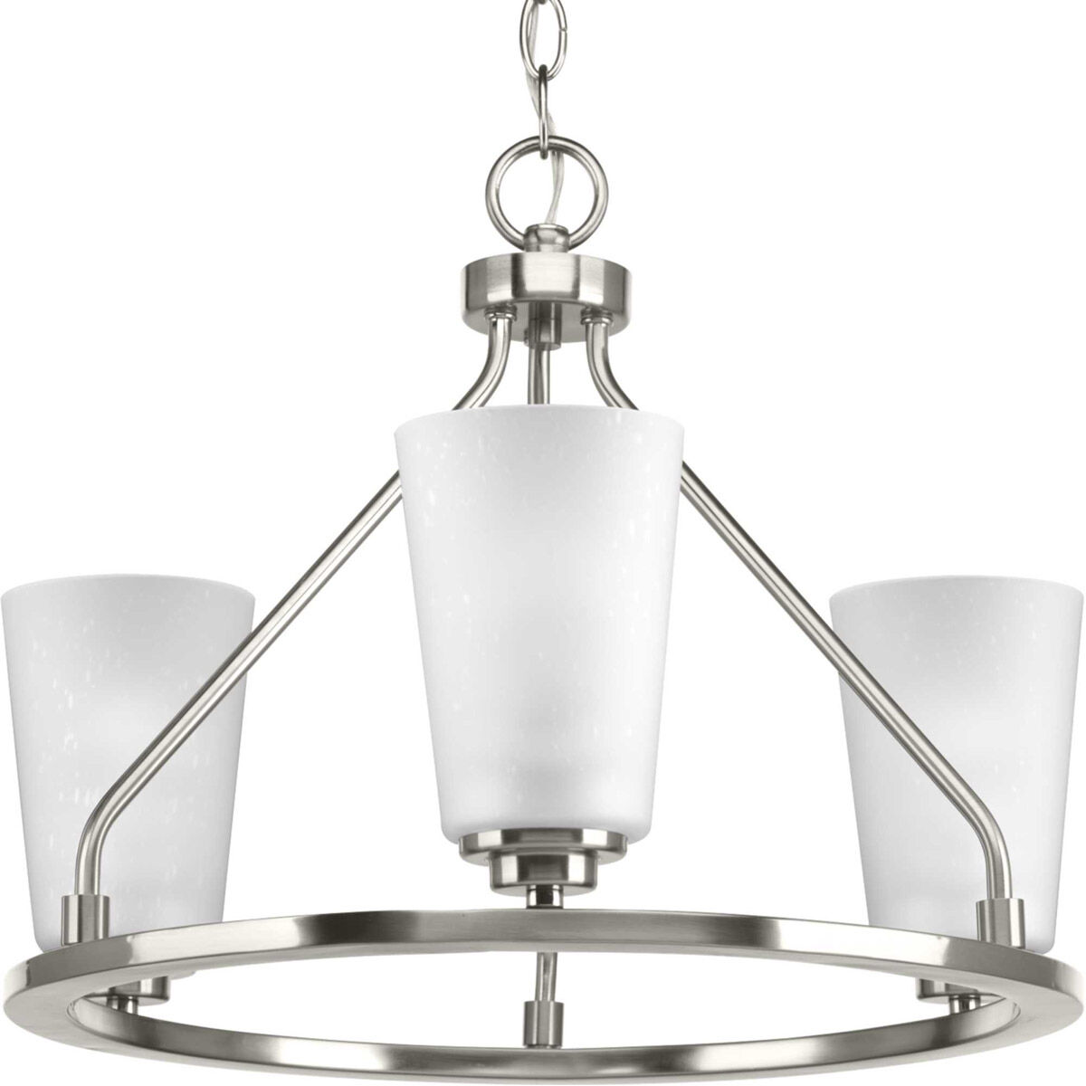 Debut 3 Light 20 inch Brushed Nickel Semi-Flush Mount Convertible Ceiling Light, Design Series