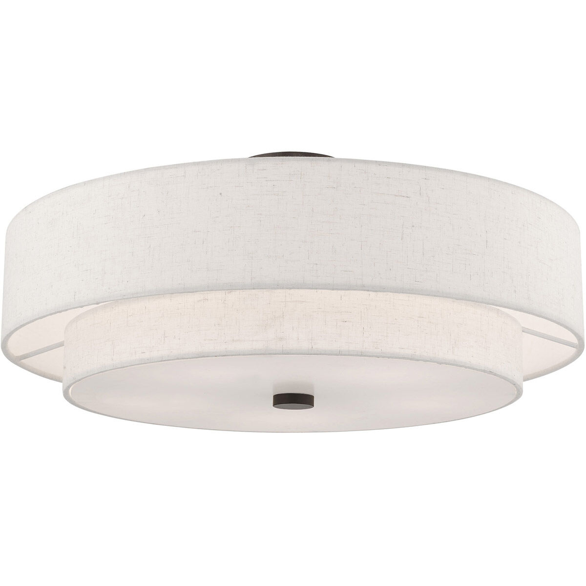 Meridian 5 Light 22 inch English Bronze Semi-Flush Mount Ceiling Light